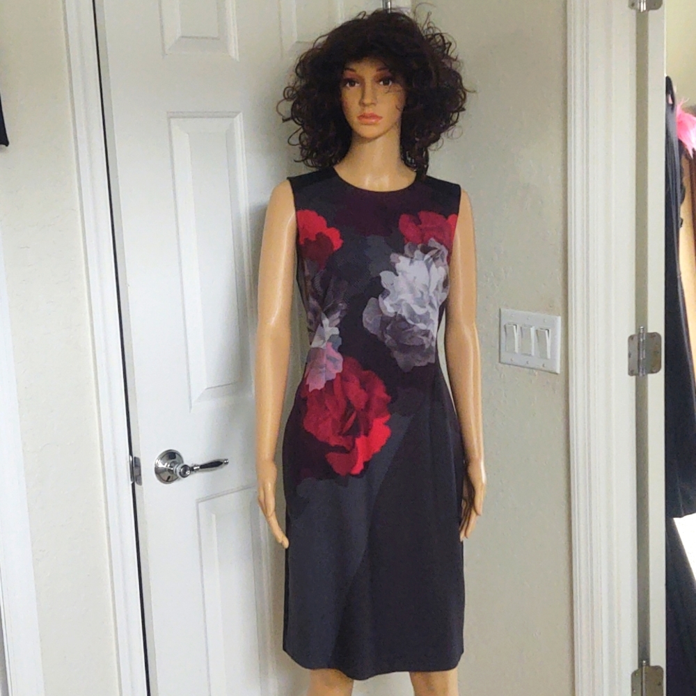 Ellen Tracy Print Sheath Dress